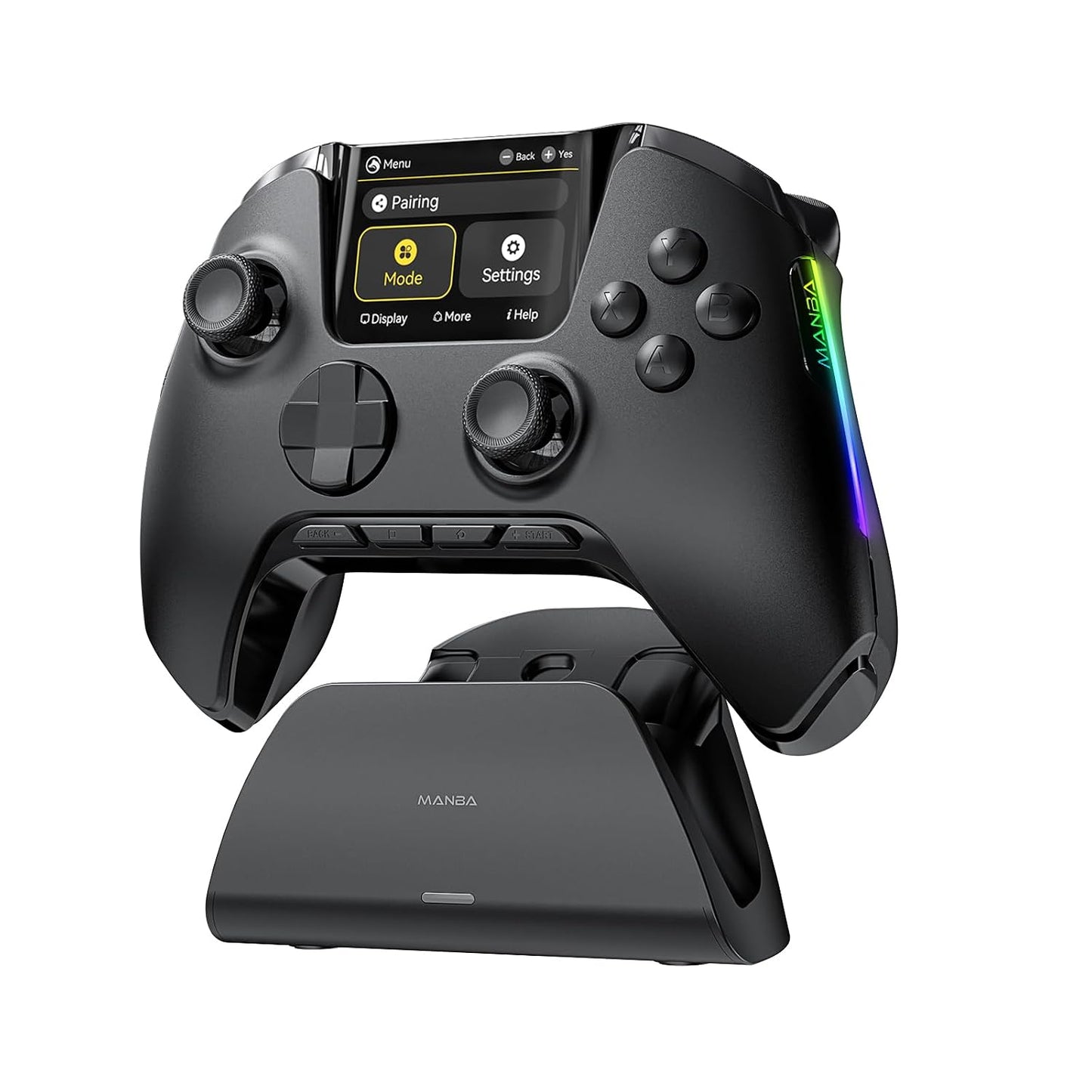 ManbaOne Interactive Screen Wireless Gaming Controller para PC/Switch/Switch 2/iOS/Android