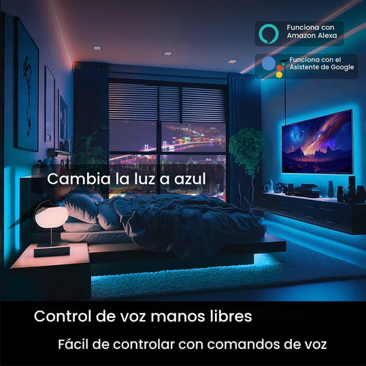 DAYBETTER - Luces LED inteligentes con WiFi de 100 pies, tira de luces LED