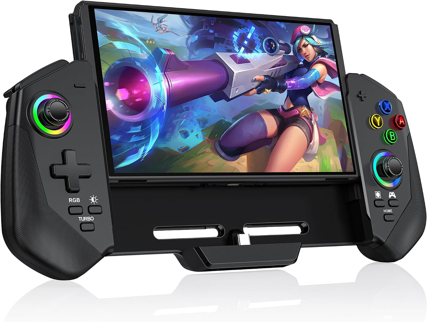 Mando mejorado MystNova con joystick Switch con efecto Hall para Nintendo Switch/OLED